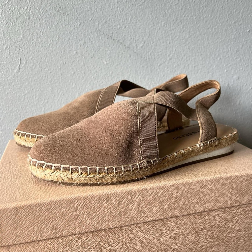 Lucky Brand Tan Suede Espadrilles